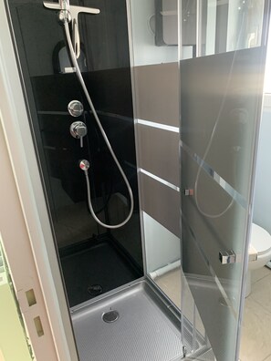 Shower, hair dryer