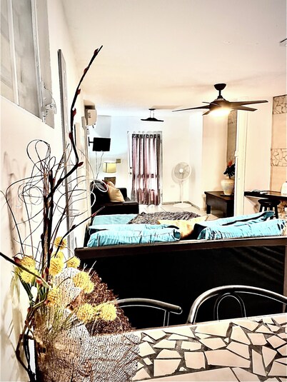 Safe Oversized studio close to Beaches and Airport
