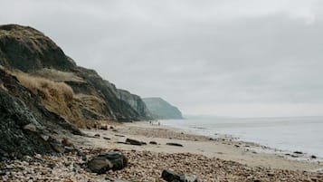 Tæt på stranden, liggestole