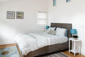 1 bedroom, iron/ironing board, travel crib, WiFi