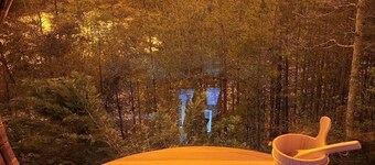 Lake Nottely 4 bdrm cabin,  sauna w/ mtn & lake views, dock, & EV charger. 