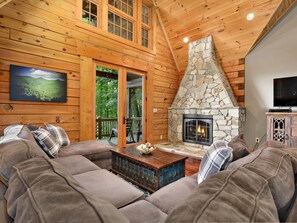 TV connectée, cheminée