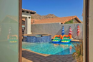 A heated pool