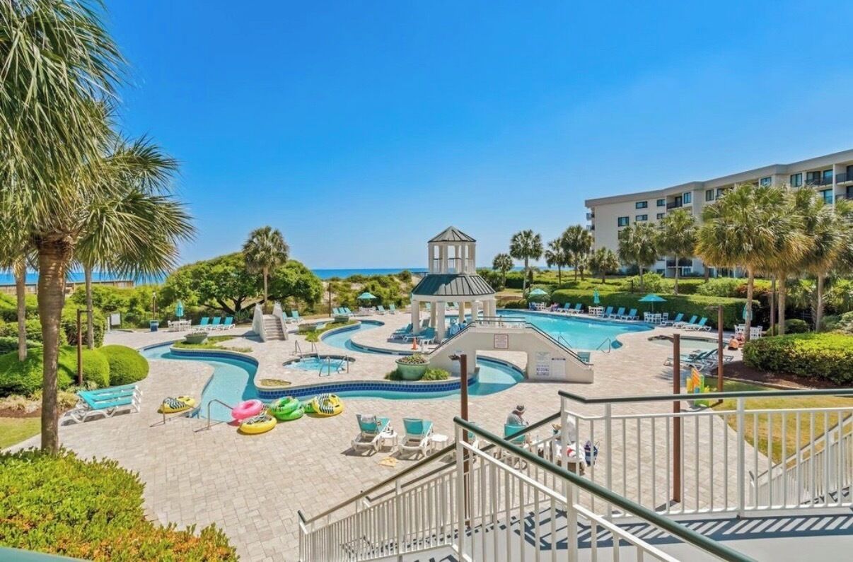 A heated pool