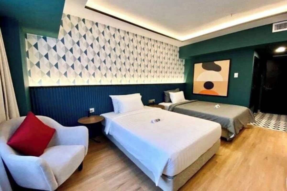 1 quarto, roupas de cama premium