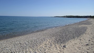 Tæt på stranden