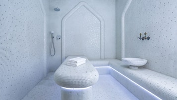 Sauna, höyrysauna, turkkilainen sauna, vartalohoitoja, aromaterapiaa