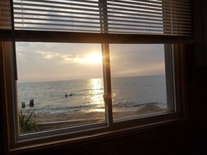 Interior - Unit #2-The Lazy Fish one queen bed, full bathroom and renovated kitchen. (Au Sable Charter Township)