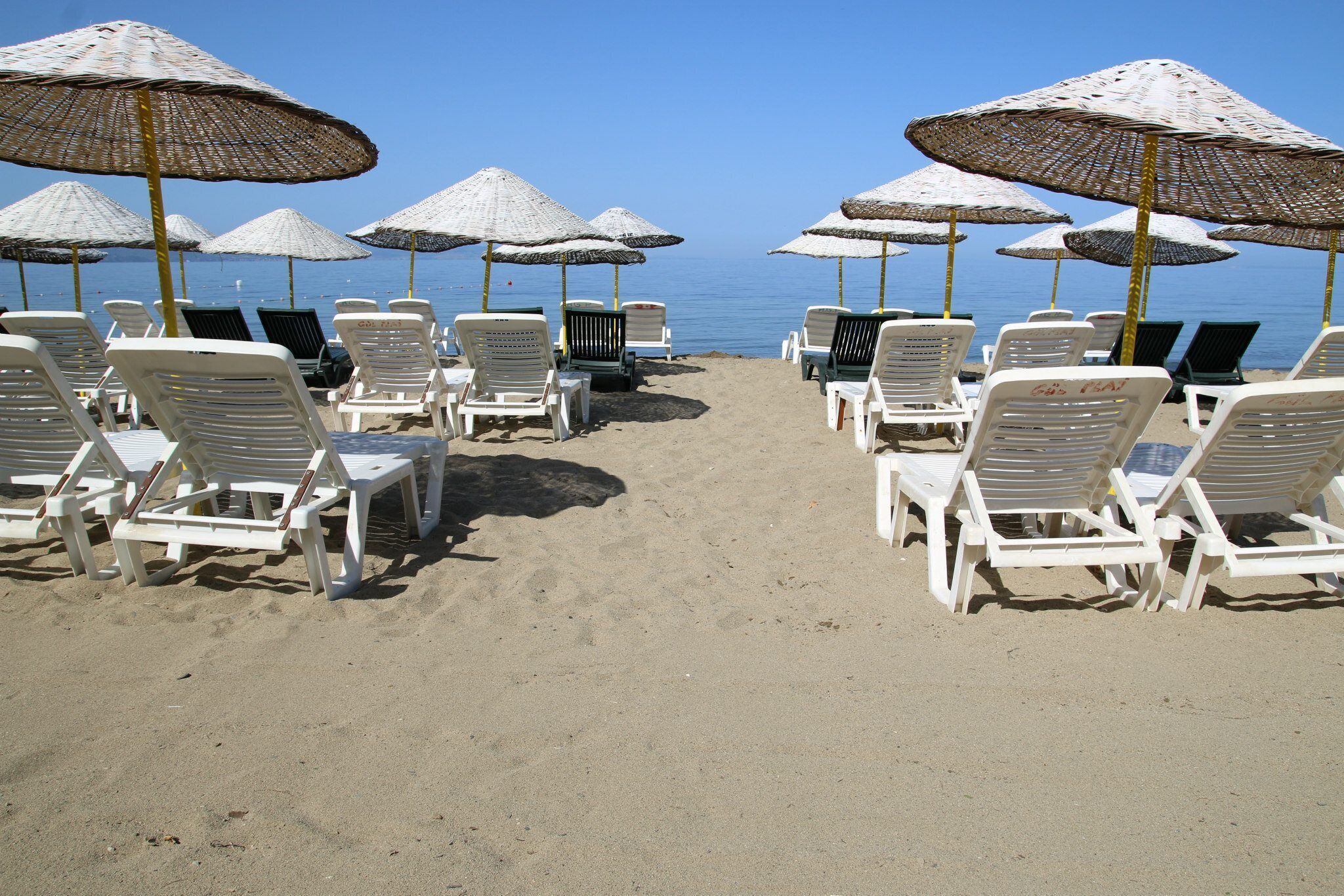 Private beach