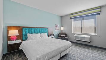 In-room safe, blackout curtains, iron/ironing board, bed sheets