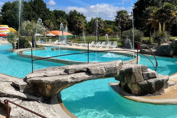 Piscine extérieure, piscine chauffée