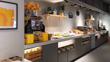 Daily buffet breakfast for a fee