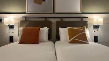 Standard Room, 2 Single Beds | Desk, blackout curtains, soundproofing, iron/ironing board