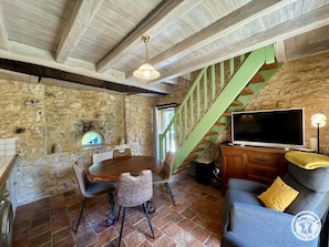 Interior - Authentic Stay in 17th Century Dovecote with Internet and Pets Allowed (Monsac)