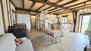Interior - Périgord house with fireplace near Monpazier (Mazeyrolles)
