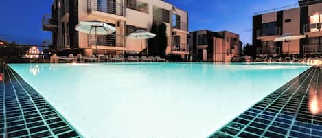 Apartment, 1 Bedroom, Balcony | Pool | Outdoor pool