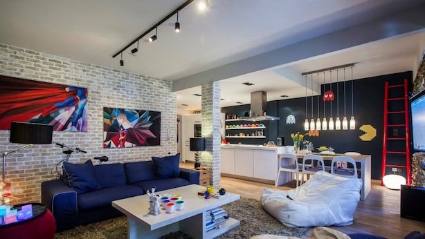 Living room - The Superheroes Apartment (Pylaia-Chortiatis)