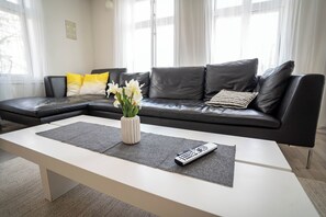 House, 4 Bedrooms, Terrace | Living area | TV, fireplace