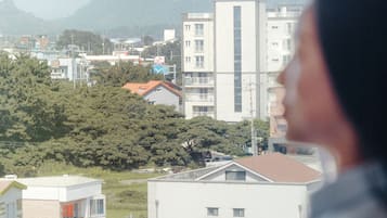 Vue sur la campagne depuis l’hébergement