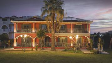 Front of property – evening/night