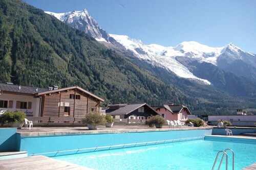 Studio De Reve Vue Mont Blanc Avec Piscine