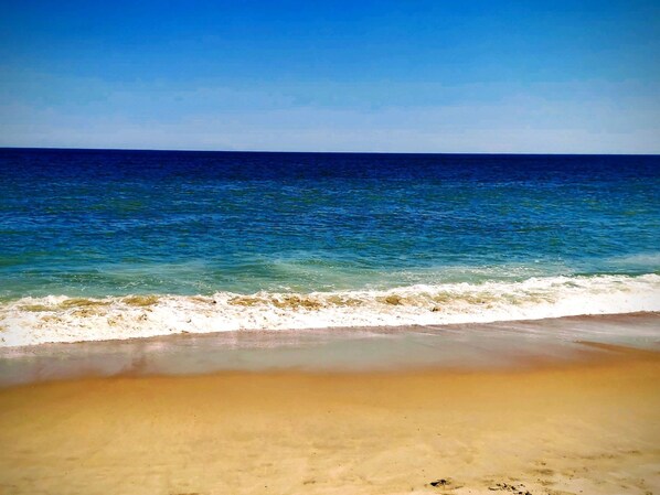 Beach nearby, sun-loungers