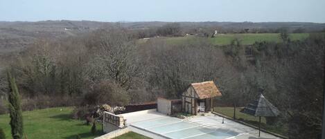 Blick von der Unterkunft