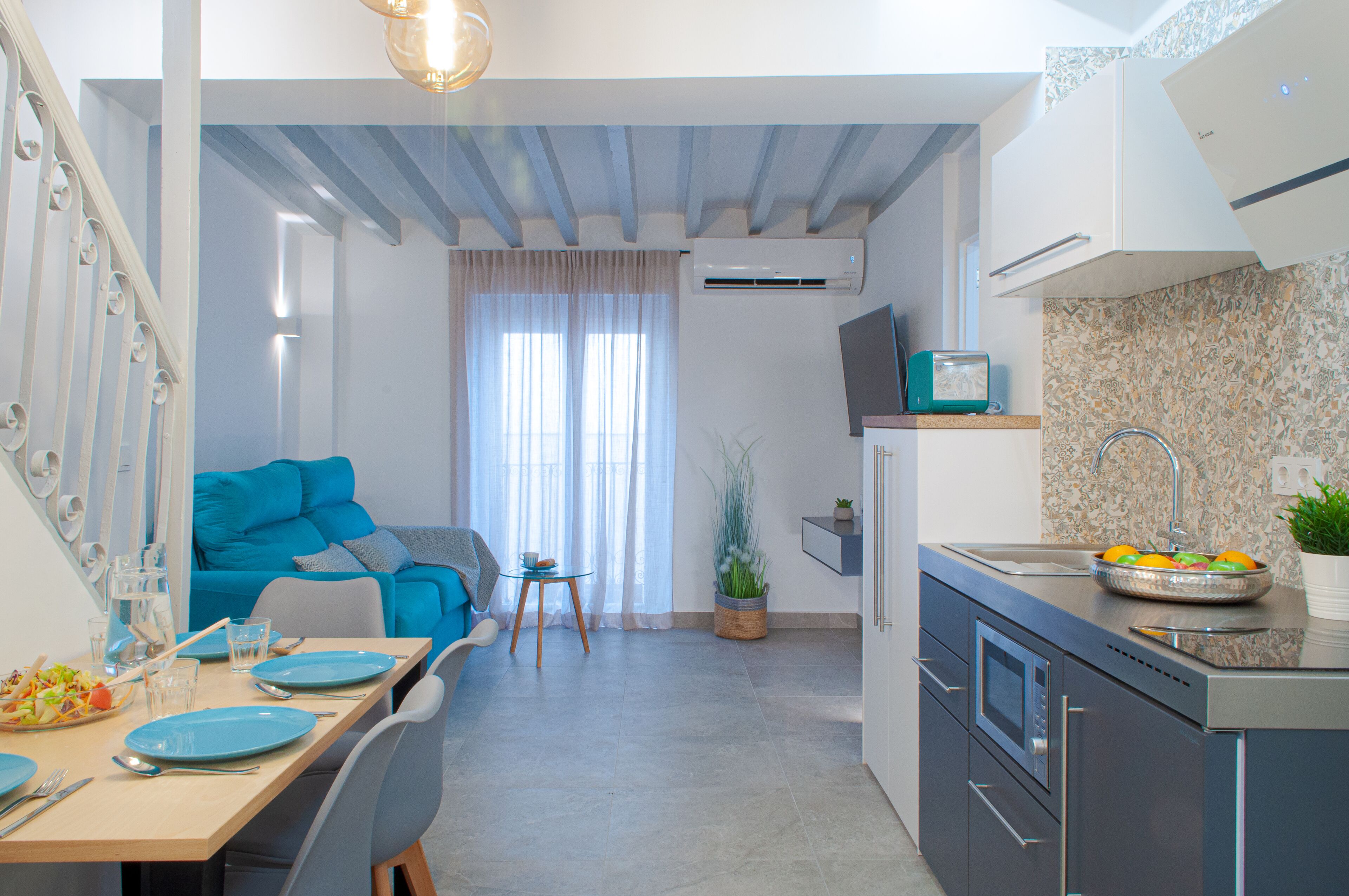 Apartment, 2 Bedrooms, Terrace | Living area | Flat-screen TV