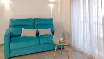 Apartment, 2 Bedrooms, Terrace | Living area | Flat-screen TV