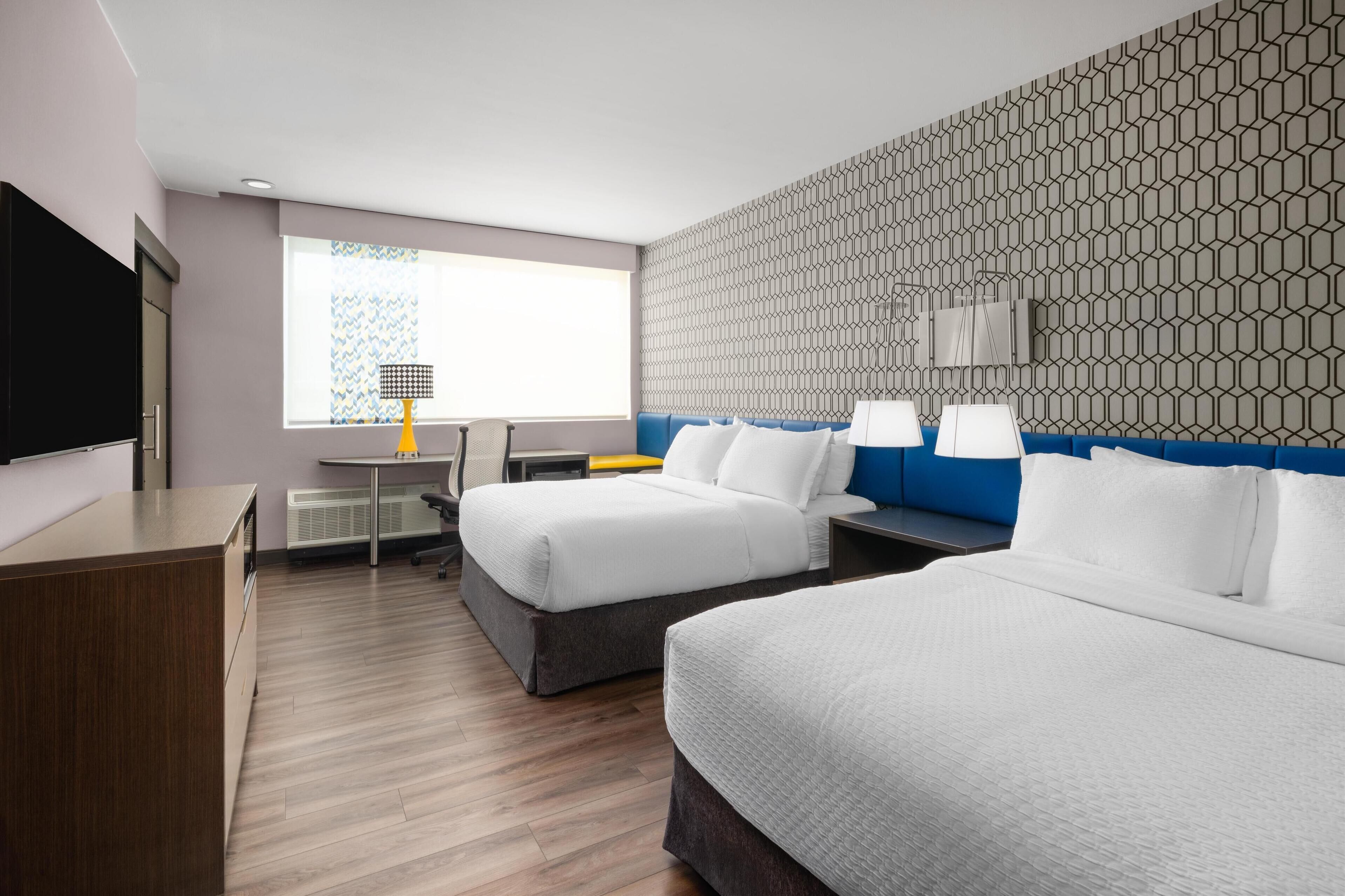 standard room, 2 queen beds, accessible, refrigerator & microwave | 1 bedroom, premium bedding, in-room safe, desk