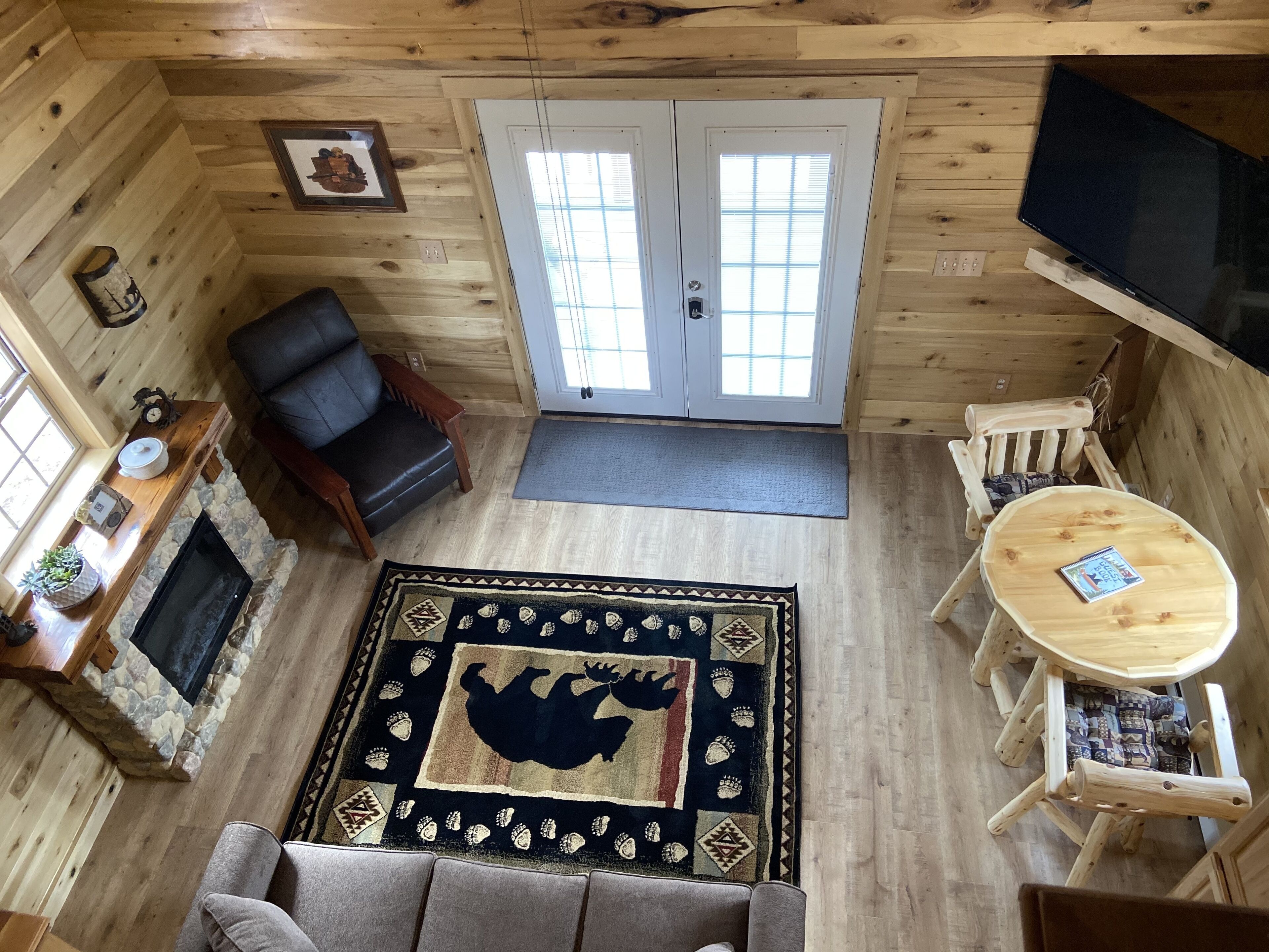 Campfire Retreat with outdoor hot tub under the stars.  