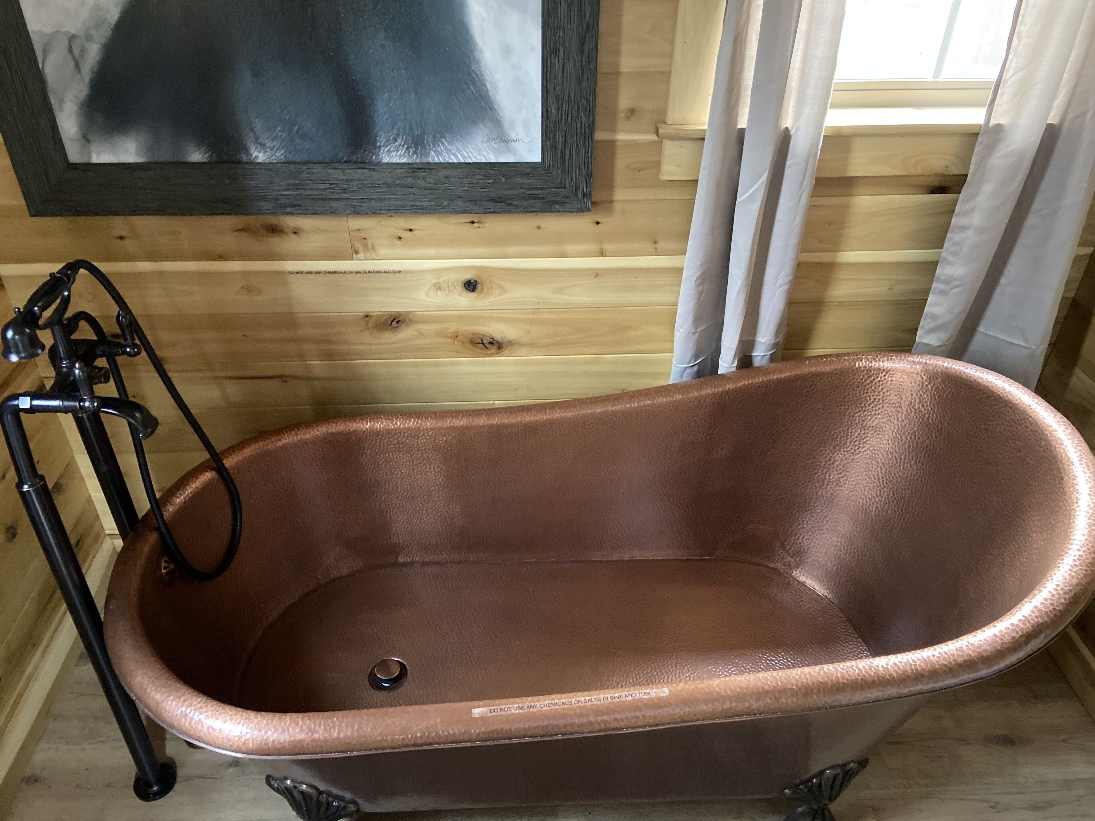 Campfire Retreat with outdoor hot tub under the stars.  