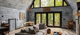 Exclusive Couples Getaway with Romantic Amenities, Private & Beautiful A-Frame