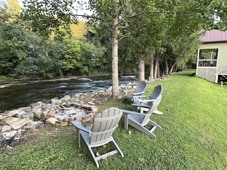 Property grounds. Parsons Riverside Retreat: Steps away from a rolling mountain stream and trails