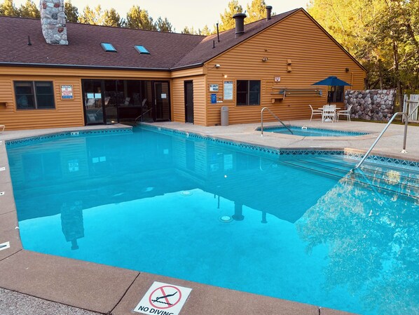 Indoor pool, outdoor pool