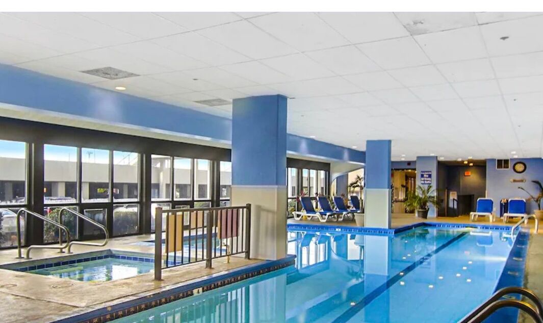 Indoor pool, outdoor pool