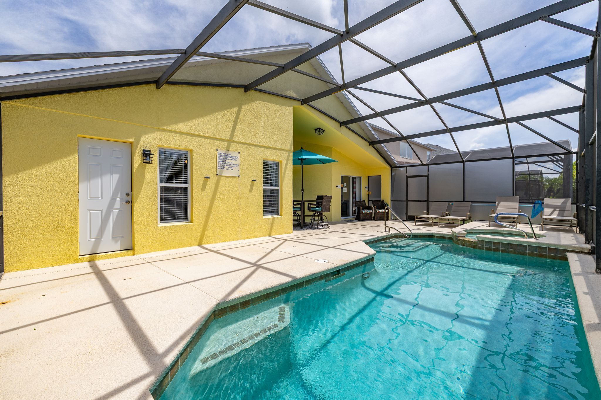 A heated pool