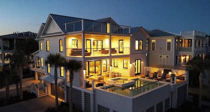 Luxury Designer Home, HEATED Pool & Hot Tub, Elevator, Across From Beach Access