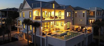 Luxury Designer Home, HEATED Pool & Hot Tub, Elevator, Across From Beach Access