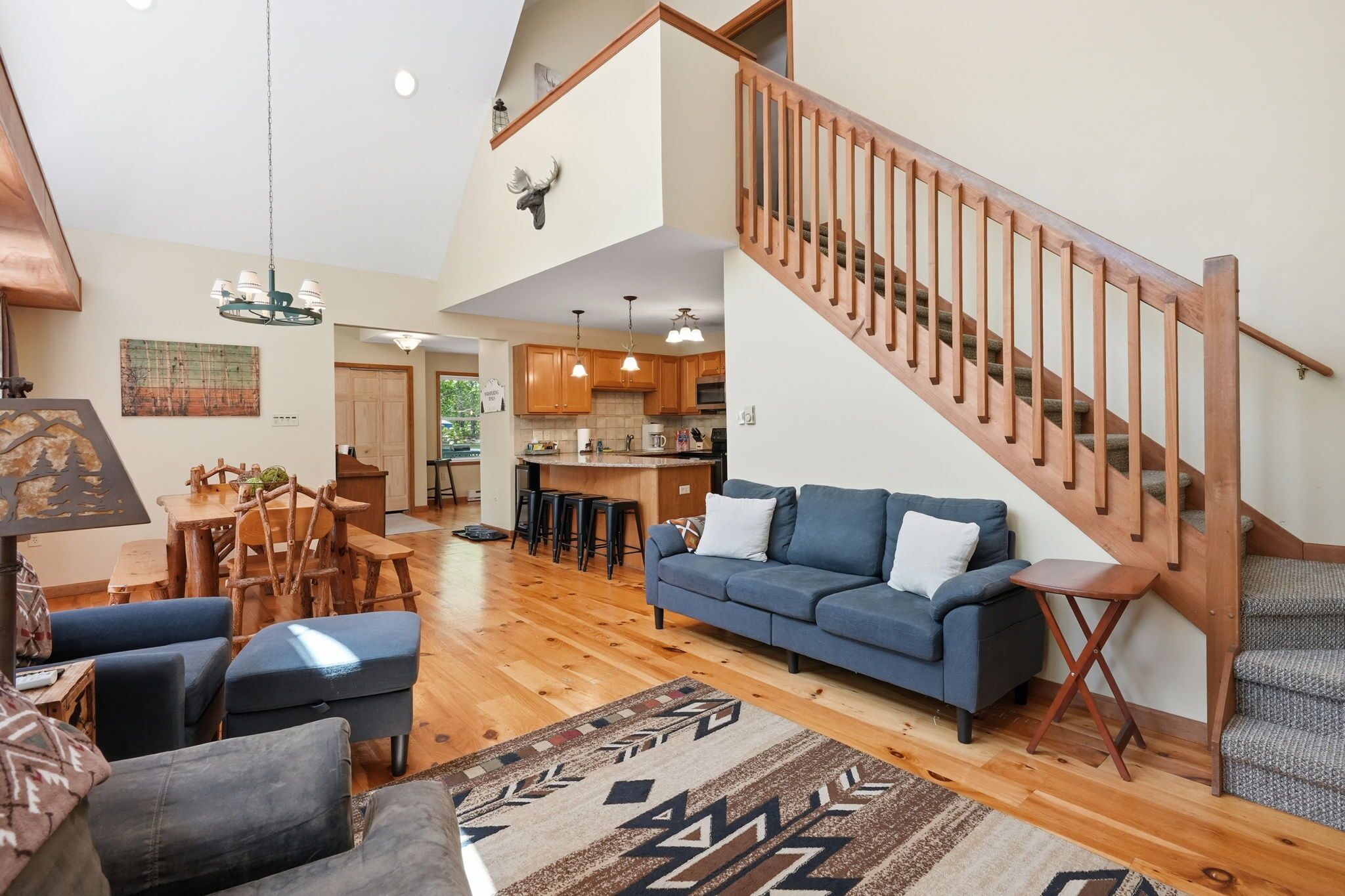 Smart TV, fireplace, video games