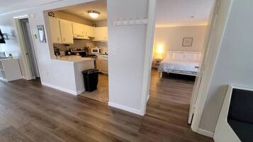 2 bedrooms, iron/ironing board, travel crib, WiFi