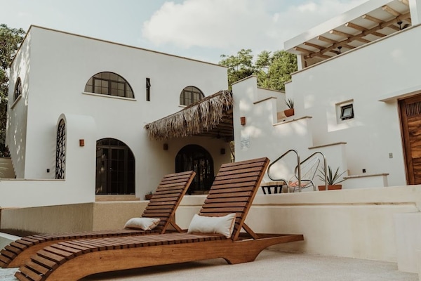 Relax in one of the lounge chairs