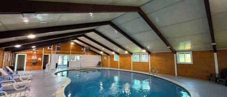 Indoor pool, a heated pool