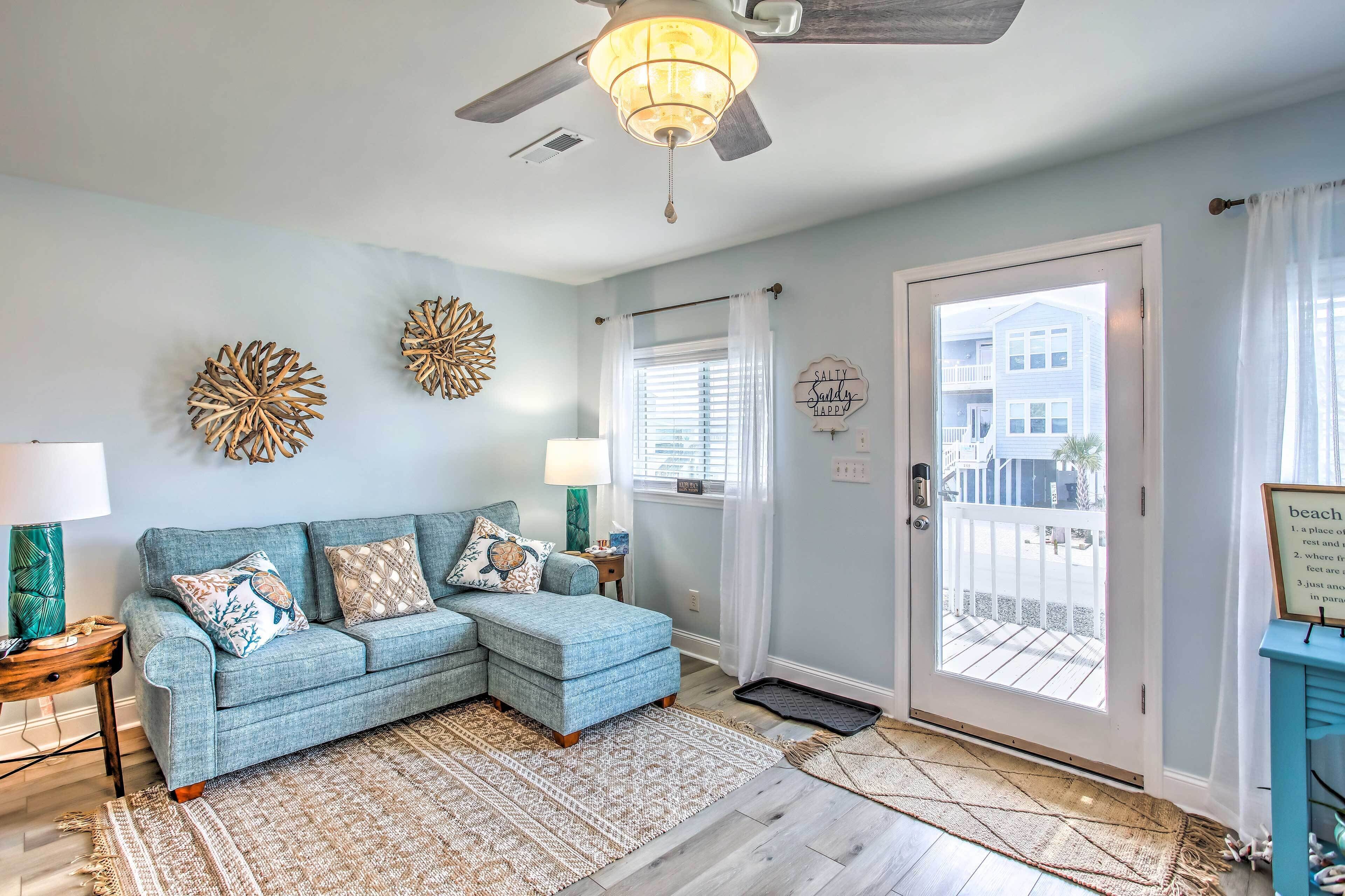 Coastal Oasis w/ Decks: Walk to Holden Beach!