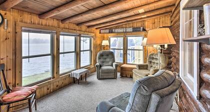 Lakefront 1930’s Log Cabin w/ Dock & Fire Pit!