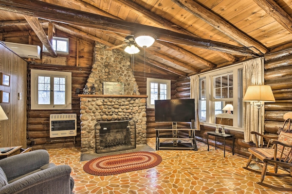 Rice Lake Vacation Rental | Cabin | 3BR | 1BA | Stairs Required | 1,200 Sq Ft