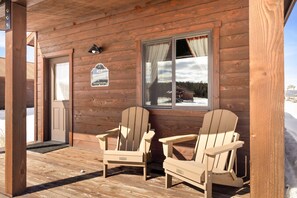 Terrace/patio - Family-Friendly Old West Cabin Near YNP (Island Park)
