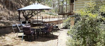 Meyenburg King bed tent with shared outdoor shower & wc