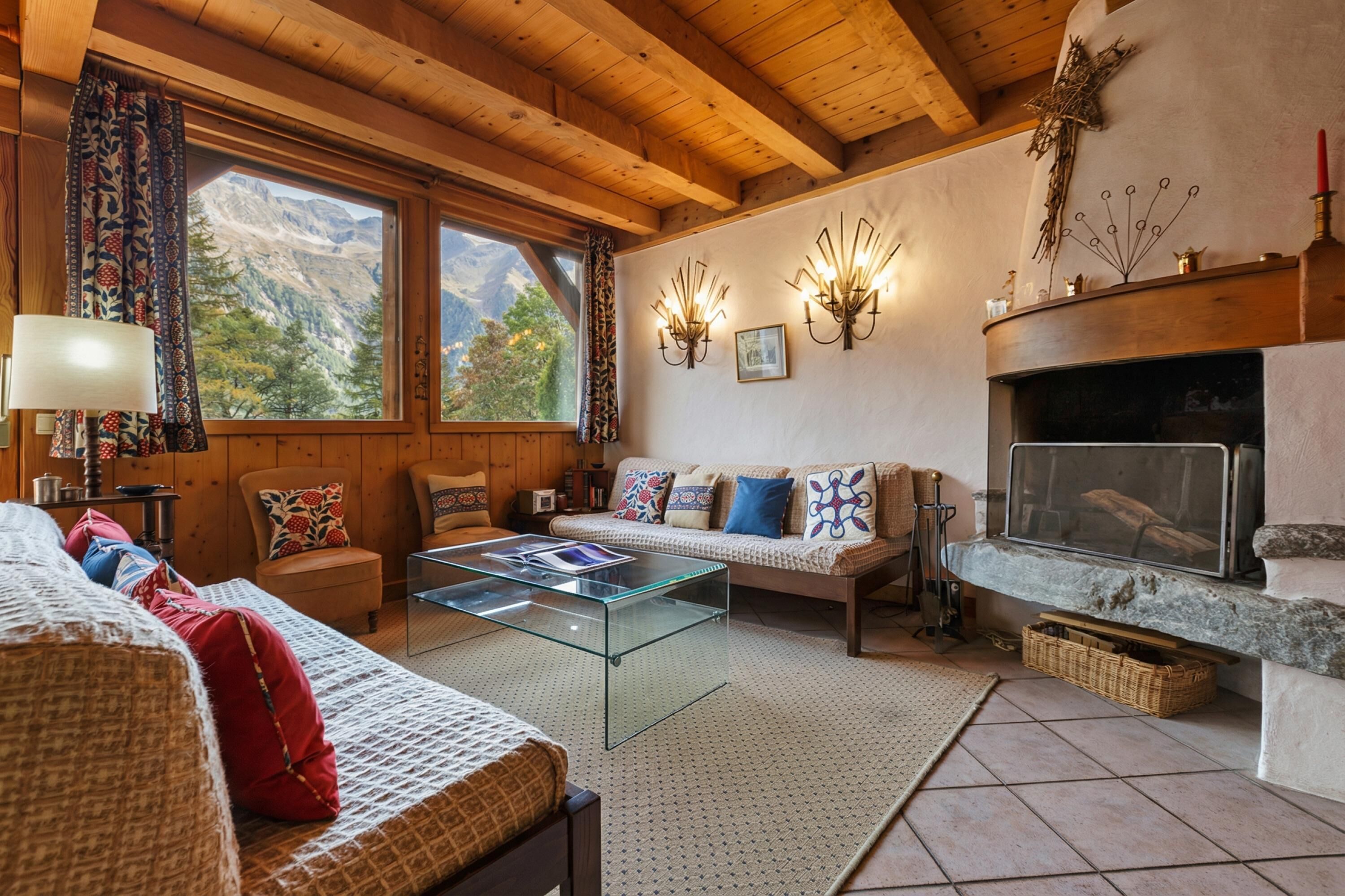 TV, fireplace, DVD player, books