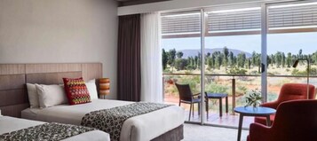 Desert Deluxe Room Request Two Double Beds | View from room